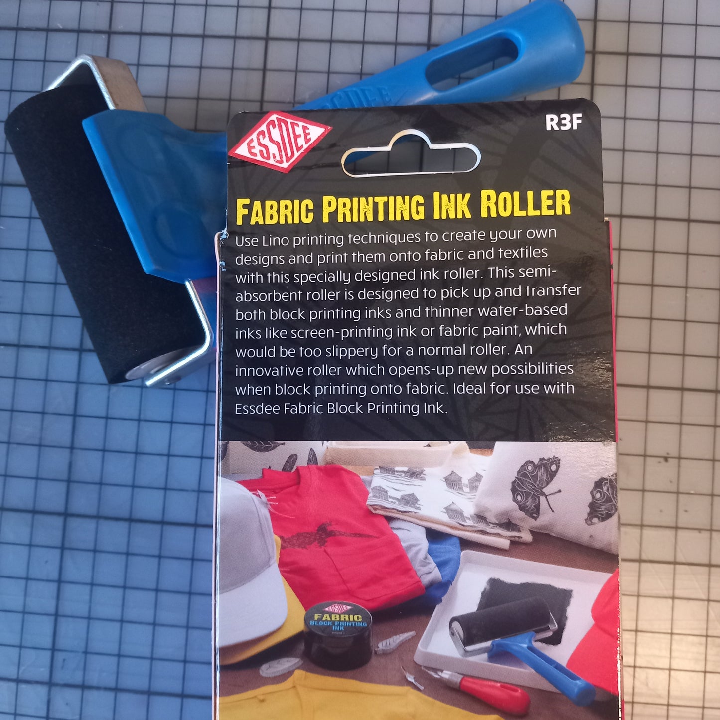 Roller and Ink Bundle - for printing lino on fabrics