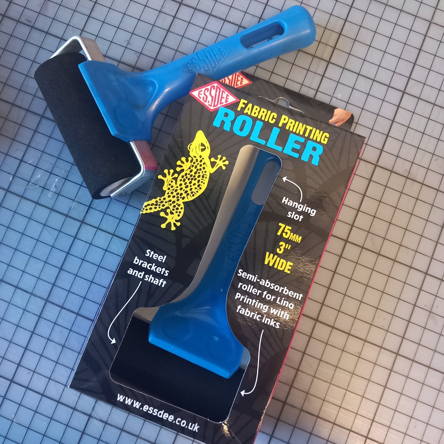 Roller and Ink Bundle - for printing lino on fabrics