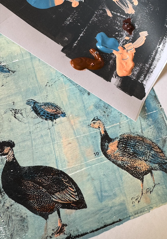 Gel Printing Workshop in De Nieuwe Stad