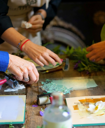 Botanical Printing Workshop in De Nieuwe Stad