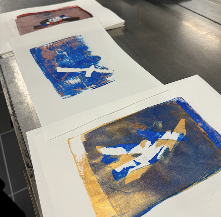Annebeth & vriendinnen Printing Workshop: Gel and Lino op 1 September