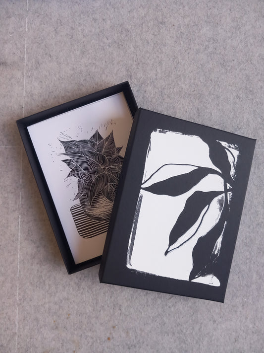 Gift Box with 10 different Linocut Cards