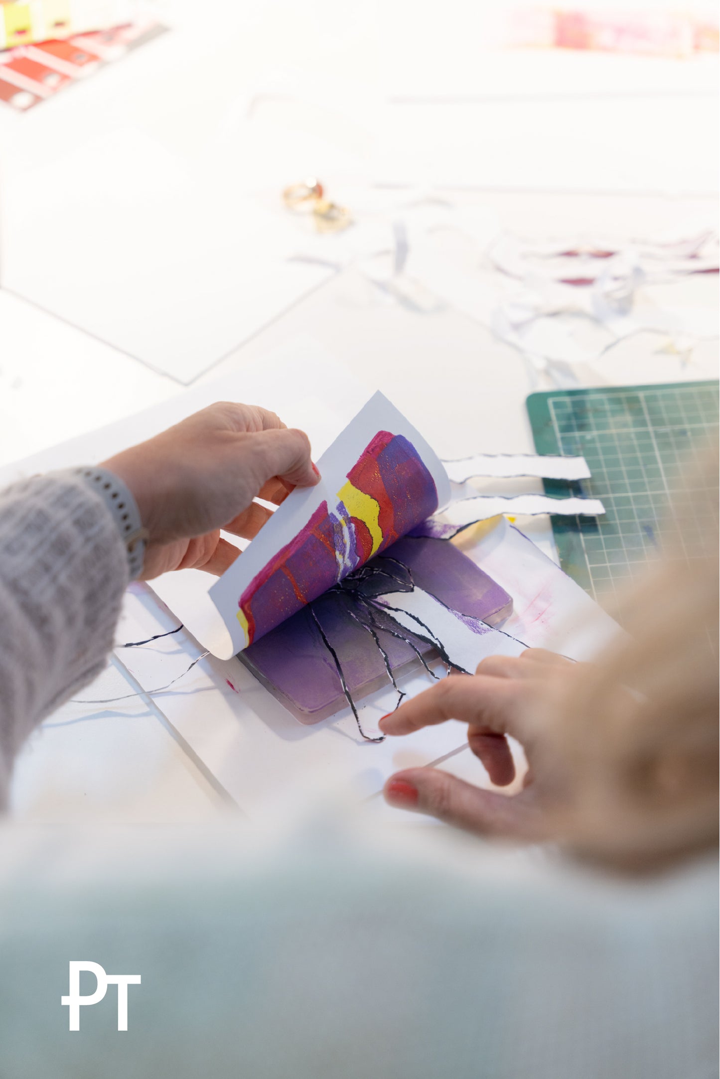 Gel Printing Workshop in De Nieuwe Stad