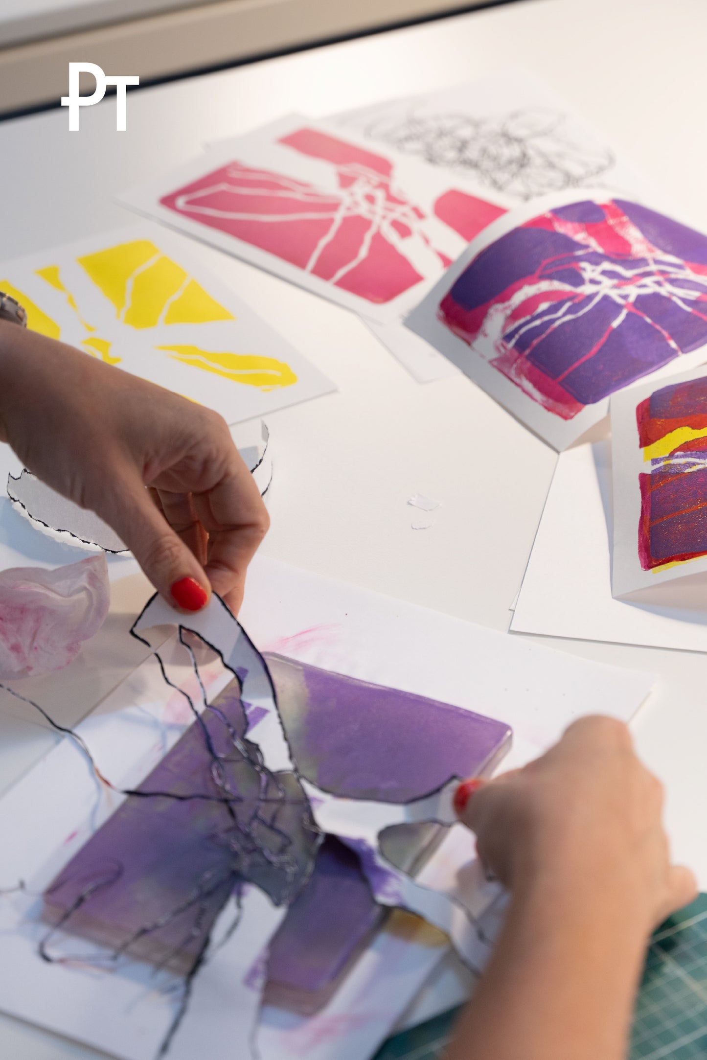 Gel Printing Workshop in De Nieuwe Stad