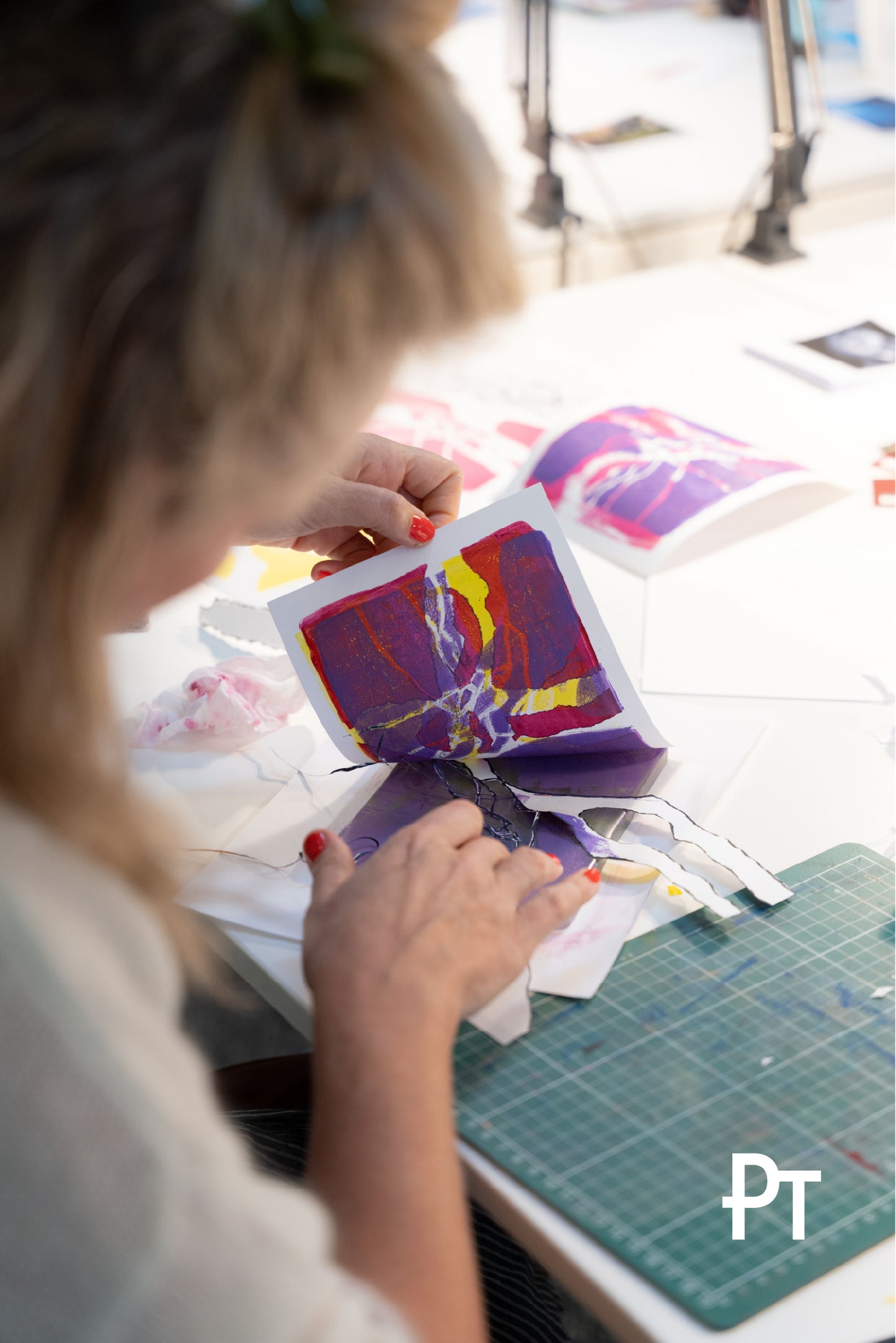 Gel Printing Workshop in De Nieuwe Stad