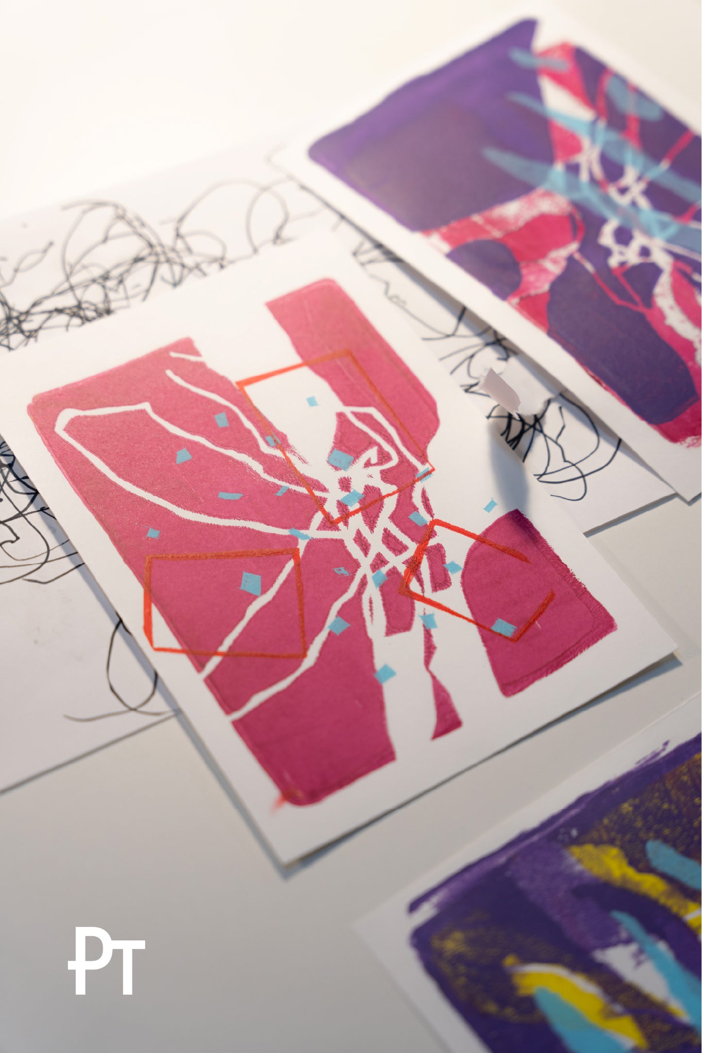 Gel Printing Workshop in De Nieuwe Stad