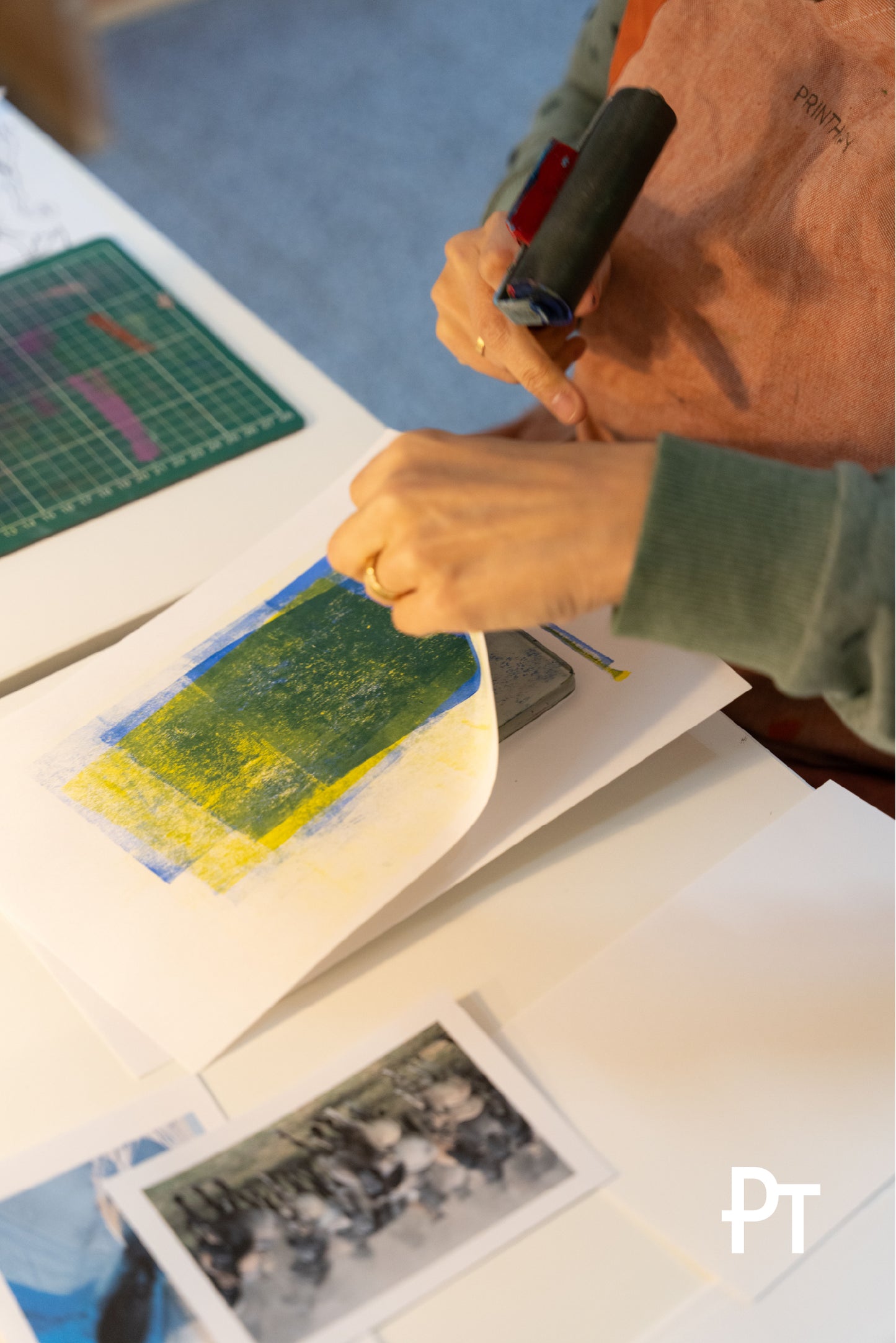 Gel Printing Workshop in De Nieuwe Stad