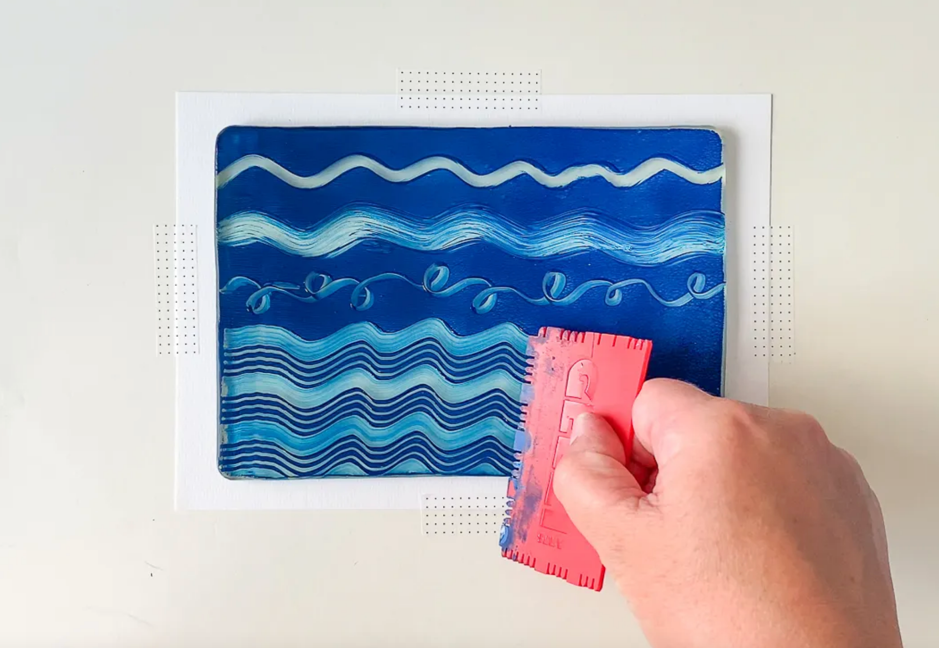 Gel Printing Plate Gelli Arts 5" x 7" printherapy